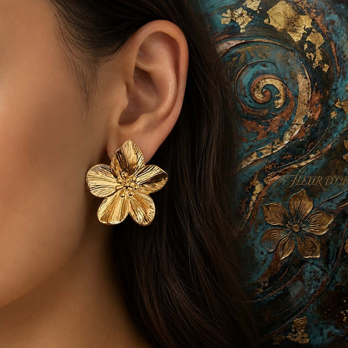 Boucles d’Oreilles Floral Chic