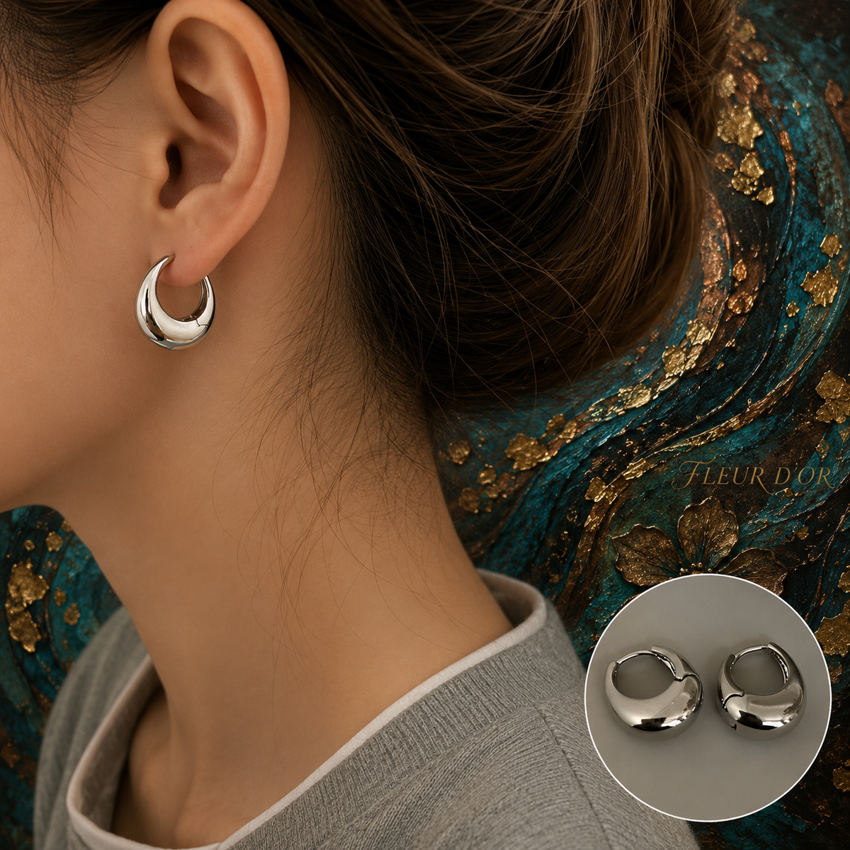 Boucles d’Oreilles Floral Chic