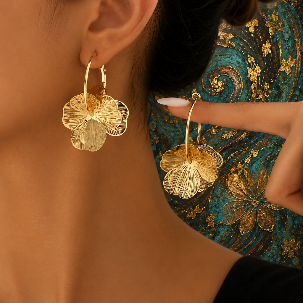 Boucles d’Oreilles Floral Chic
