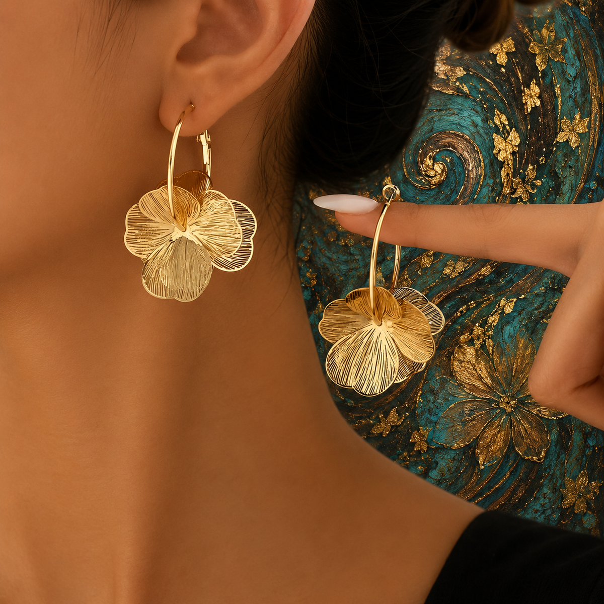 Boucles d’Oreilles Floral Chic
