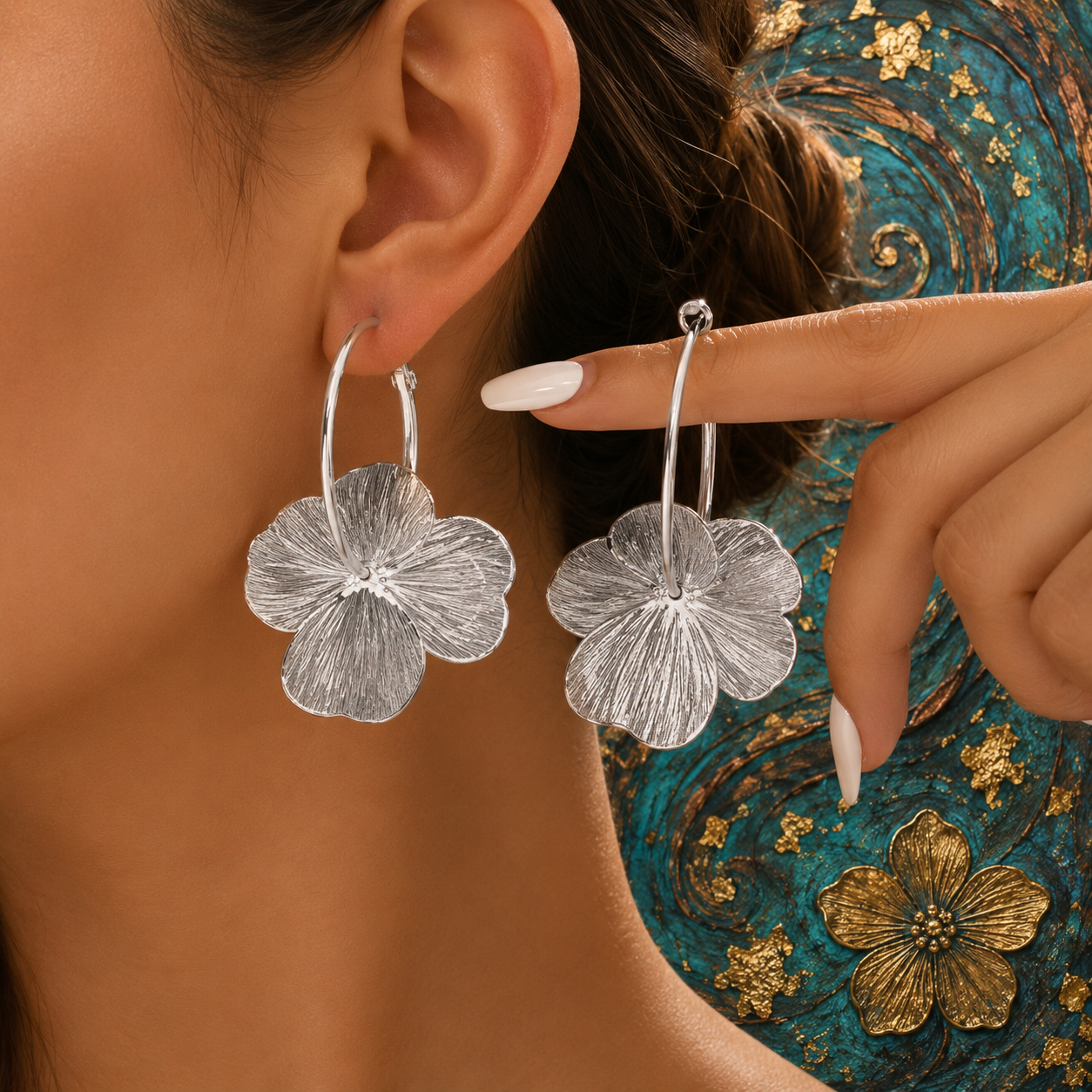 Boucles d’Oreilles Floral Chic