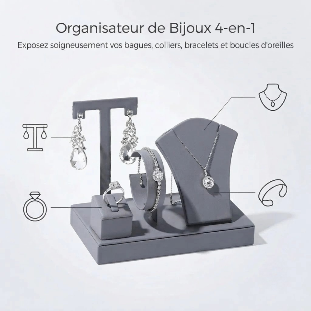 Écrin à Bijoux en Velours Doux – Boîte de Présentation Raffinée pour Bagues, Colliers et Boucles d'Oreilles