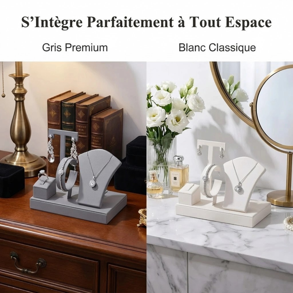 Écrin à Bijoux en Velours Doux – Boîte de Présentation Raffinée pour Bagues, Colliers et Boucles d'Oreilles
