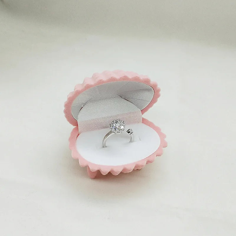 Boîte à Bijoux Enfant : Écrin Velours Coquillage, Étoile ou Couronne