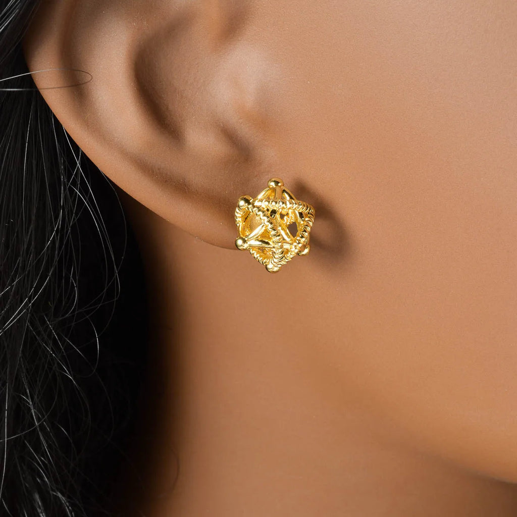 Boucles d'oreilles clous tête de mort style rock et tendance pour femme