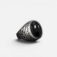 Bague en Ambre noirs
