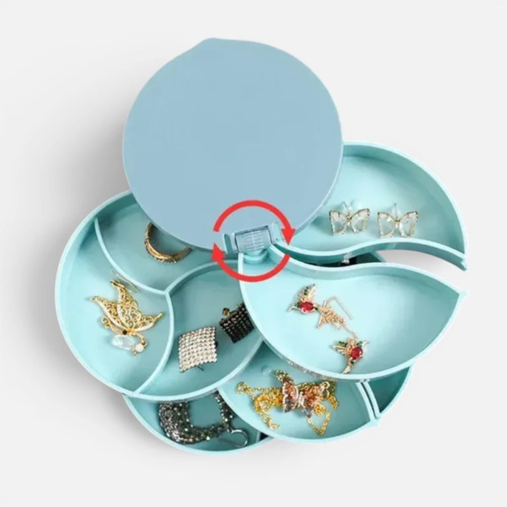 Boîte de Rangement pour Bijoux – Écrin Organisateur Élégant et Compact