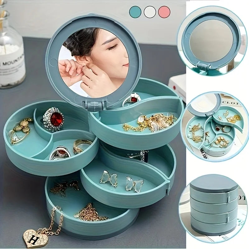 Boîte de Rangement pour Bijoux – Écrin Organisateur Élégant et Compact