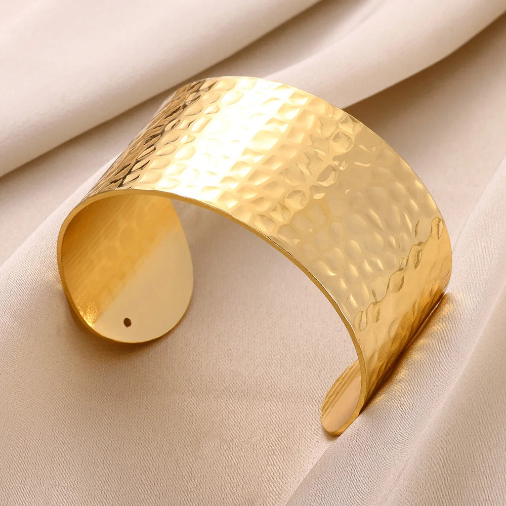 Bracelet Manchette Large Motif Floral – Bijou Vintage Élégant, Idée Cadeau Mariage