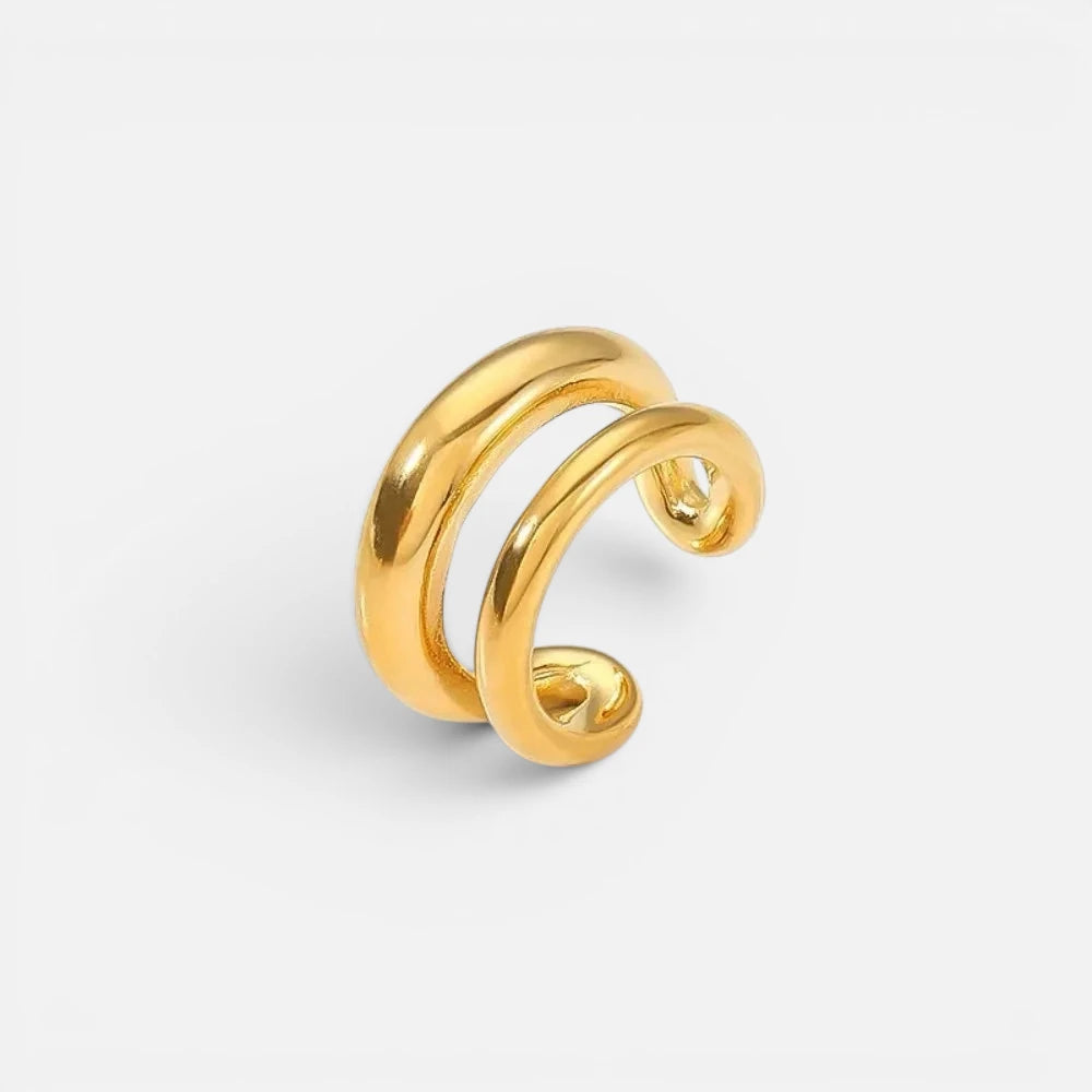 Bague d'Oreille en Or et Argent | Faux Piercing Simple, Double et Triple Rang