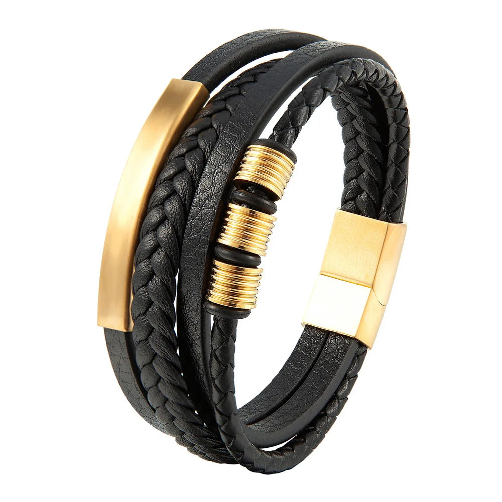 Bracelet en cuir pour homme - Accessoire masculin chic et tendance