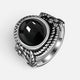 Bague en Ambre noirs