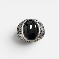 Bague en Ambre noirs