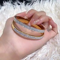 Bracelet Jonc Minimaliste en Acier Inoxydable – Bijou Élégant pour Mariage et Cérémonie