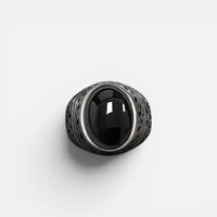 Bague en Ambre noirs