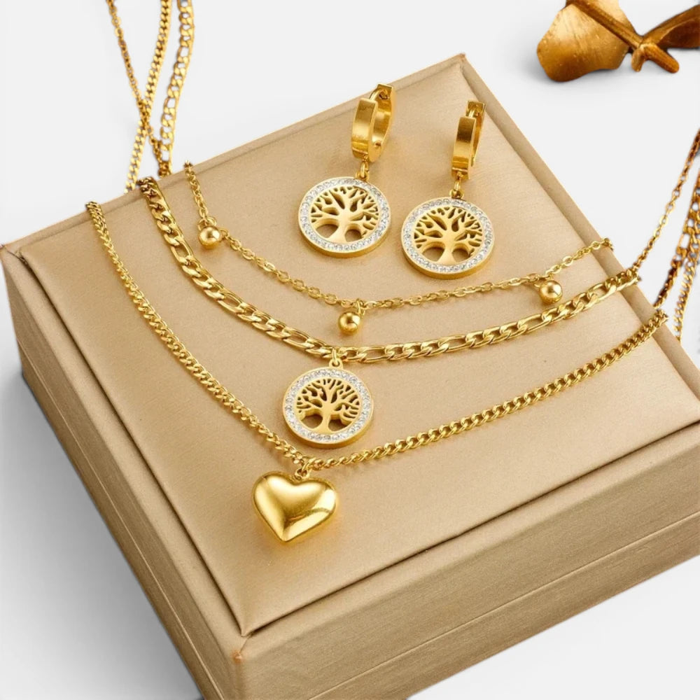Parure de bijoux 3 pièces pour femme