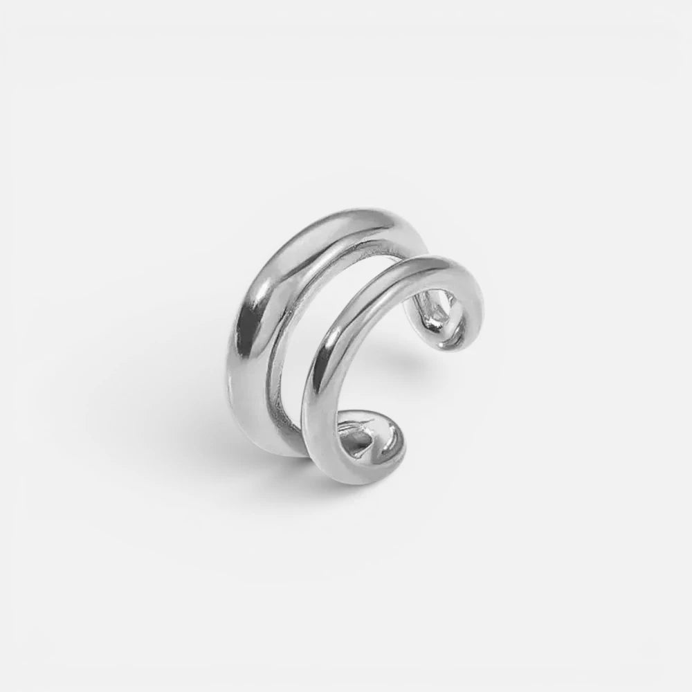 Bague d'Oreille en Or et Argent | Faux Piercing Simple, Double et Triple Rang