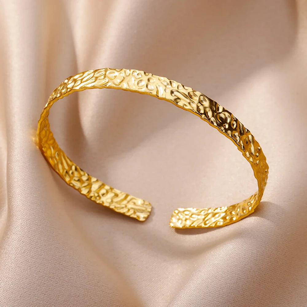 Bracelet Manchette Large Motif Floral – Bijou Vintage Élégant, Idée Cadeau Mariage