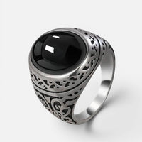 Bague en Ambre noirs