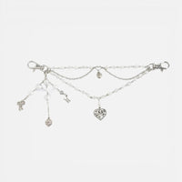 Porte-clés Cœur en Perles – Accessoire Romantique & Tendance Style Y2K