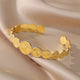 Bracelet Manchette Large Motif Floral – Bijou Vintage Élégant, Idée Cadeau Mariage
