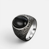 Bague en Ambre noirs