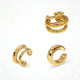 Bague d'Oreille en Or et Argent | Faux Piercing Simple, Double et Triple Rang