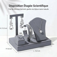 Écrin à Bijoux en Velours Doux – Boîte de Présentation Raffinée pour Bagues, Colliers et Boucles d'Oreilles